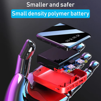 Nouvelle arrivée compacte, batterie externe portable 5000 mAh avec écran LED, charge rapide, mini batterie externe sans aimant