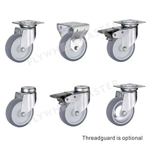 Roda de Borracha Termoplástica TPE de 2 Polegadas, 2.5 Polegadas, 3 Polegadas e 4 Polegadas, Roda Rígida TPR de Baixa Capacidade - Product Image 5