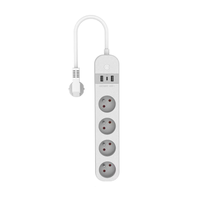 Panel de Enchufes con Cable USB Tipo C de Carga Rápida, Estilo Europeo Francés, Modelo CLY903 de Alta Potencia con Protección Contra Sobrecarga