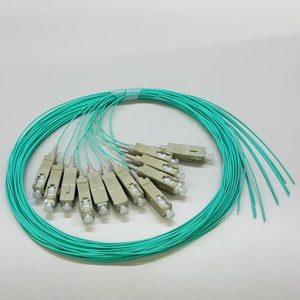 สายใยแก้วนำแสง OM3 LSZH 0.9 มม. 50/125 มัลติโหมด ซิมเพล็กซ์ แบบมัดรวม SC/UPC LC/UPC 12 เส้นใย ความยาว 1.5 ม. - Product Image 3