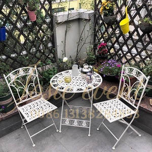 <span class=keywords><strong>Chaise</strong></span> de Bistro Pliante Vintage en <span class=keywords><strong>Fer</strong></span> <span class=keywords><strong>Forgé</strong></span> avec Coussin pour Salon de Jardin, Mariage, Événement - Product Image 6