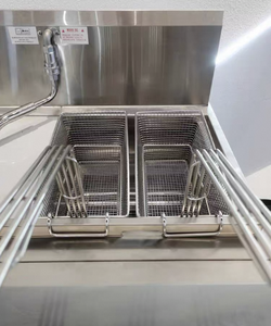 Friteuse Industrielle à Gaz Brostera pour Frites et Poulet, 2 Paniers, 25 Litres - Product Image 5