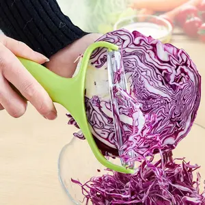 3 in 1multifunctional Stainless Steel kitchen Home hotel salad package vegetable purple Cabbage paring knife pp handle