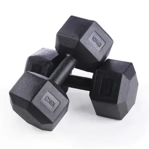 Conjunto de treinamento de força, equipamento fitness, 2kg, 5kg, 10kg, pvc eco amigável, borracha hexagonal de plástico