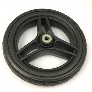 Rueda de Espuma de Poliuretano con Cubo de Plástico <span class=keywords><strong>Nobby</strong></span> B-S1502 B de 8 Pulgadas, con Capacidad de Carga de 30 kg y Color Personalizado para Carrito de Bebé - Product Image 2