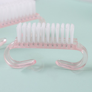 Nail <b>Brush</b> Plastic Soft Bristles Flat Shape For Nail <b>Dust</b> Cleaning And Polish Application - Product Image 4