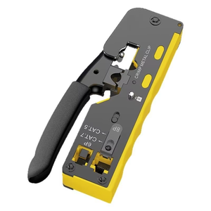 Đa chức năng 6P 8P Báo Chí Dây cáp <span class=keywords><strong>crimper</strong></span> Stripper Cutter Kìm Ethernet mạng Cat5/<span class=keywords><strong>6</strong></span>/7 RJ45 đi qua uốn tóc bồng công cụ - Product Image 1