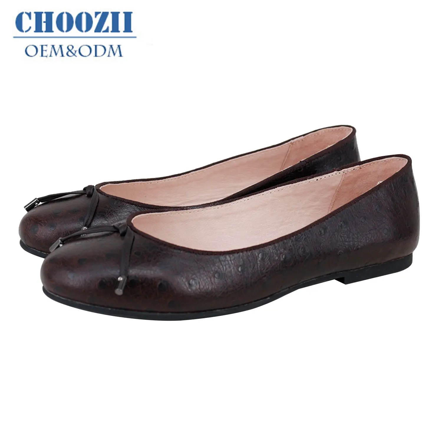 Детская обувь Choozii от производителя, модная кожаная обувь для девочек с текстурой страуса, обувь Мэри Джейн