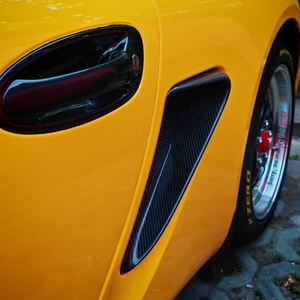 Nuovo Set Prese d'Aria Paraurti Anteriore con Intagli per Scarico in Fibra di Carbonio Umida per <span class=keywords><strong>Porsche</strong></span> Boxster/Cayman 987, <span class=keywords><strong>Accessori</strong></span> per Parti Aerodinamiche di Aggiornamento - Product Image 6