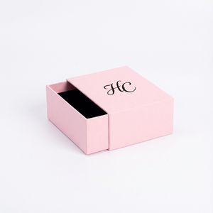 Wedding Gift Jewelry <b>Set</b> Box Luxury Sliding Jewelry Display Box Velvet Insert Matte Lamination Foil Stamping Custom Logo OEM - Product Image 5