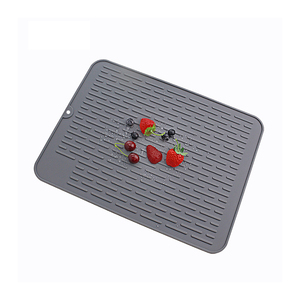 Heat Resistant Kitchen Utensils Draining <b>Mat</b> Foldable <b>Silicone</b> Dish Drying <b>Mat</b> for Counter Top - Product Image 5