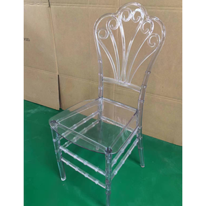 Vente en gros d'usine Chaise de mariage Tifanny en résine plastique brillante transparente transparente pour hôtel, banquet, location pour événements - Product Image 4