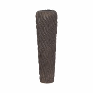 Vaso Alto Ondulato Testurizzato, Decorazione Scultorea per Soggiorno, Camera da Letto, Ufficio, Esposizione su Tavolo - Product Image 1