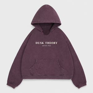 <b>Burgundy</b> Vintage Wash <b>Hoodie</b> Heavy Cotton Pullover Oversized Fit Distressed Raw Hem Kangaroo Pocket Streetwear Custom <b>Men</b> <b>Hoodie</b> - Product Image 1