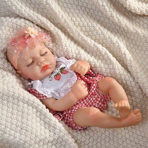 Yeezwood NOUVEAU Mignon <span class=keywords><strong>40cm</strong></span> Poupée <span class=keywords><strong>Reborn</strong></span> pour Fille Nouveau Style Corps Entièrement en Vinyle Poupée <span class=keywords><strong>Reborn</strong></span> Réaliste en Silicone pour Fille - Product Image 2