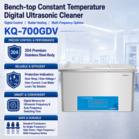Nettoyeur à ultrasons numérique KQ-700GDV 700W 40kHz avec chauffage et refroidissement à température constante, en acier inoxydable 304, pour pièces industrielles et de laboratoire