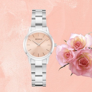 Relojes de Pulsera de Cuarzo de Acero de Moda al por Mayor 2024 para Damas, Logotipo de Marca Famosa, Estilo Clásico de Negocios, 22 mm, con Agujas - Product Image 2