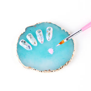 Palette <span class=keywords><strong>de</strong></span> vernis à ongles en résine, <span class=keywords><strong>bord</strong></span> doré, Gel, Pigment, présentoir, support, <span class=keywords><strong>dessin</strong></span>, outils <span class=keywords><strong>de</strong></span> manucure, 9 couleurs - Product Image 4