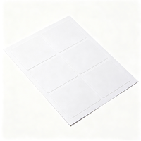 Étiquettes de boîte du fabricant Haoxuan, autocollants adhésifs blancs en PP imperméables, imprimables, pour l'identification des emballages