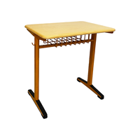 Ensemble de bureau et chaise d'écolier individuel en métal, moderne, durable et réglable, pour salle de classe