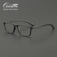 Lunettes de sport de style designer Osicare, monture carrée en plastique PEI et acier, ultra légères, vente en gros de montures de lunettes de sport