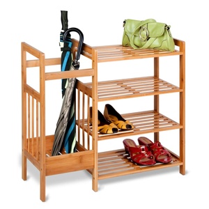 <span class=keywords><strong>Zapatero</strong></span> con soporte para paraguas <span class=keywords><strong>Zapatero</strong></span> de bambú para entradas - Product Image 1