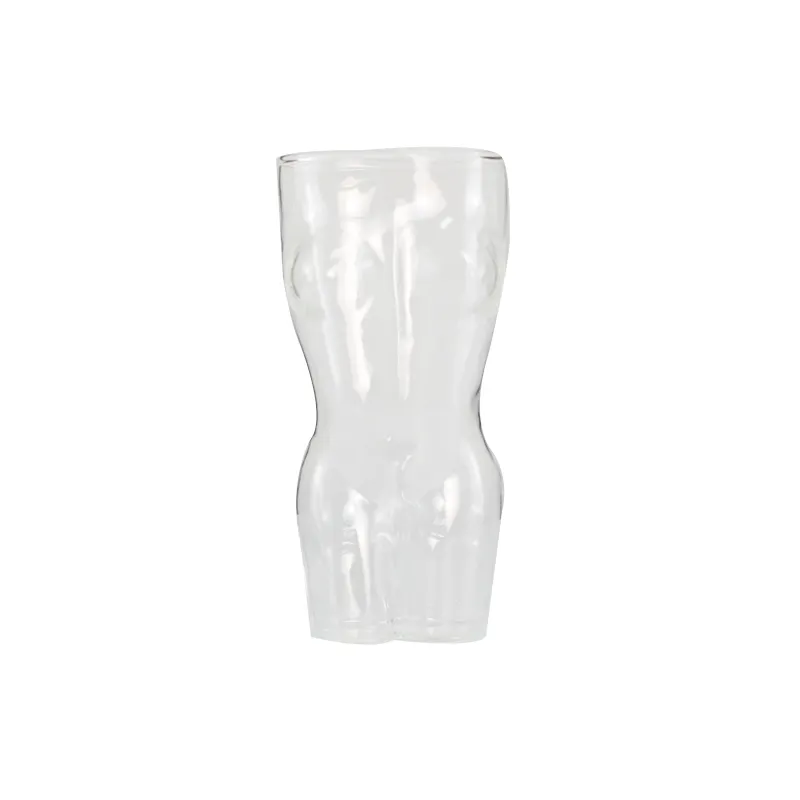 Creative body figure glass cups female body shape party cup