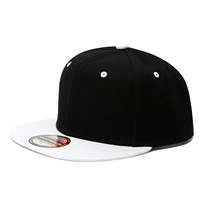 Gorras de Hip-Hop Personalizadas con Logotipo, Impresión Digital, Visera Plana, Seis Paneles, Dos Tonos, Unisex, Modernas, Deportivas, para Exteriores