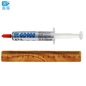 2 pièces, poids net 15 grammes, pâte thermique conductrice grise GD900, composé pour dissipateur thermique pour CPU LED, emballage en seringue - Product Image 5