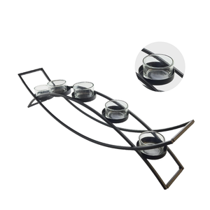 Custom Decorations Small House Tealight Holder Votive Metal Candle Holder <b>Stand</b> <b>Tea</b> Light Candlestick Wedding Parties Christmas - Product Image 1
