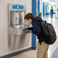 Robinet à capteur conforme ADA, filtration d'eau réfrigérée, remplisseur de bouteilles, station de remplissage de bouteilles pour hôpitaux et écoles
