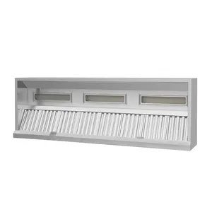 Extractor de humo personalizado para cocina, cocina china, acero inoxidable, campana extractora