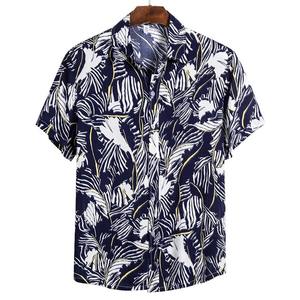 Chemise Hawaïenne Homme Mode Été 2025 Imprimée par Sublimation Grande <span class=keywords><strong>Taille</strong></span> US Motifs Floraux Hawaïens Plage pour Hommes - Product Image 6