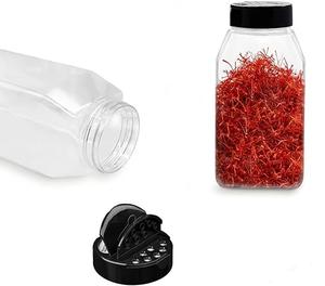 Rõ ràng và an toàn chai nhựa container với Shaker nắp để lưu trữ gia vị, các loại thảo mộc và gia vị bột - Product Image 3