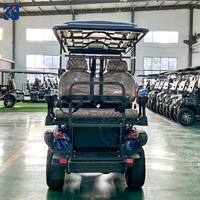Voiturette de golf électrique 6 places CAMP, 72 volts, moteur 5KW, certifiée CE, chariot utilitaire pour parcours de golf, hôtel, villa - Vente chaude