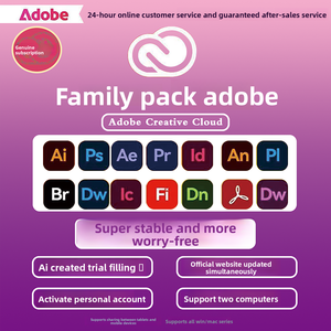 Software Aziendale Originale 2025 per Adobe Creative Cloud Pacchetto Famiglia per Mac e Win/M4 con <span class=keywords><strong>Abbonamento</strong></span> e Attivazione Ps Ai - Product Image 2