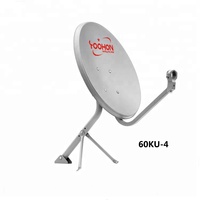 HD Power TV Ku Band 60cm Satelliten schüssel Antenne Teleskop TV Tracking Antennen mast