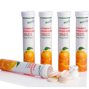 Bosbessensmaak Vitamine C 1000Mg Bruistablet Fabriek Met Gezondheidssupplement