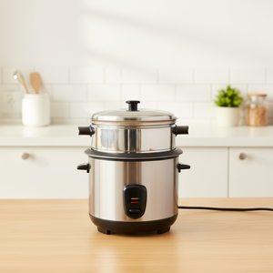 Hot Sale Portable Cylinder Design Stainless Steel Rice Cooker With Non-stick Pot for Household Hotel & Use Measuring Cup Rice Co - Product Image 4