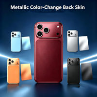 Film de protection mat argenté à changement de couleur pour iPhone 18 Pro Max, autocollant de protection arrière bordeaux glacier argenté pour machine de découpe et traceur