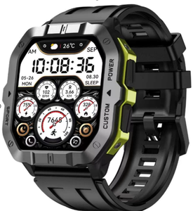 Montre connectée DF C32 pour hommes, grande autonomie, lecture de musique, suivi d'activité, appels Bluetooth, montre connectée sport pour iOS et Android - Product Image 3