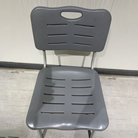 Chaise de classe en plastique avec structure métallique pour l'éducation, le bureau, les réunions, la formation, l'école, la maison, le bureau, l'hôpital