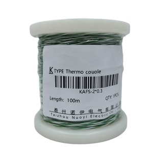 Cable de Termopar Tipo K de 100m con Aislamiento de PTFE, Sensor de Temperatura Industrial KAFS-2*0.3 - Product Image 1