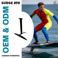 Hydrofoil en fibre de carbone pour aile avant 835 cm² AR 9.5, modèle 2026, pour Pump Foil, Surge 890, G82, G90, Mast Axis - Vente en gros, personnalisé, OEM, ODM