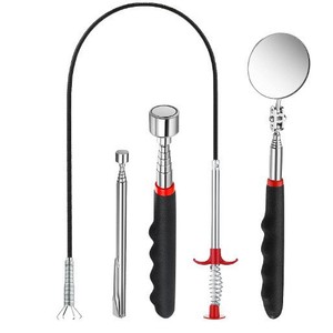 Kit de nettoyage d'égouts télescopique 4 pièces le plus vendu avec miroir PICUS654 – Conception extensible qui atteint les profondeurs des canalisations pour Thor - Product Image 1