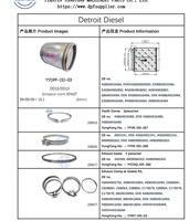 فلتر DPF يورو 6 من YONGYONG طراز A0014903292 B032503 A6804910894 بديل لنظام معالجة العادم لمحركات الديزل ديترويت DD13 وDD15