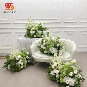 LISSE extérieur allée coureur mariage fleur artificielle décoration verdure guirlande taille personnalisée rangée de fleurs pour événements décor - Product Image 1