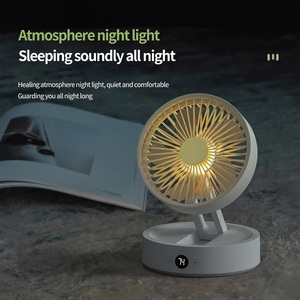 Venta al por mayor ventilador eléctrico portátil Mini USB recargable ventilador de refrigeración de aire de mesa plegable para coche al aire libre y uso en hoteles - Product Image 4