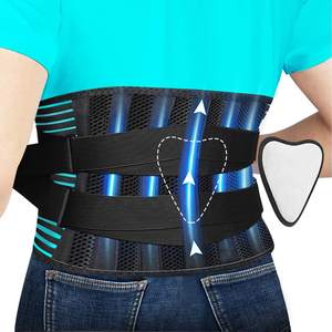Cinturón de Soporte Lumbar para Hombres y Mujeres, Alivio del Dolor Lumbar con 7 Varillas y Almohadilla Lumbar Extraíble - Product Image 1