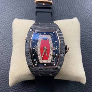 High-end luxury 0701 women's wristwatch, red lip diamond-embellished hollow dial, business casual gift <b>mechanical</b> <b>watch</b> - Product Image 1